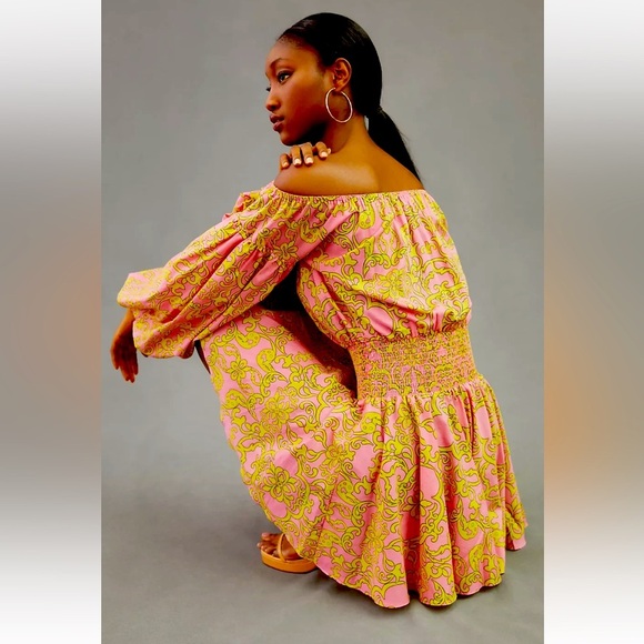 Anthropologie MISA Smocked Waist Mini Dress size Medium - Picture 2 of 13